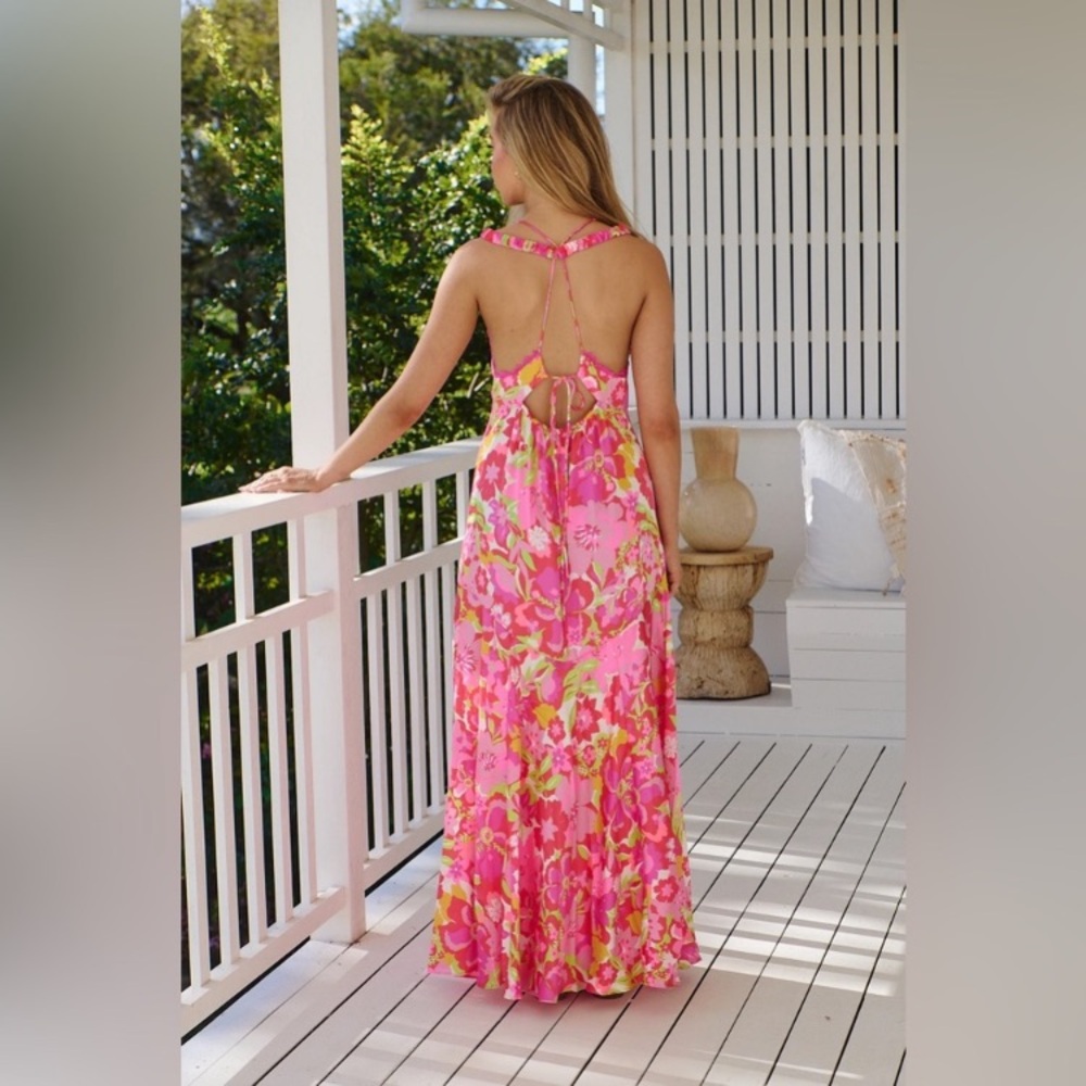 Free People Floral Pink All Lace Summer Maxi • Nightgown - Picture 4 of 9